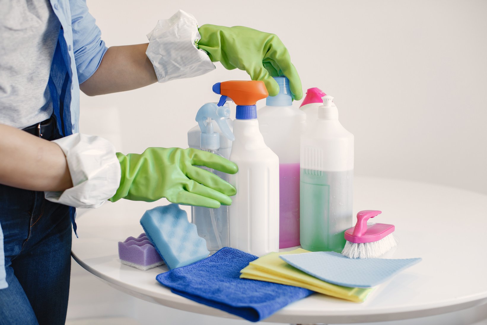 Cleaning Products Prepared for Cleaning